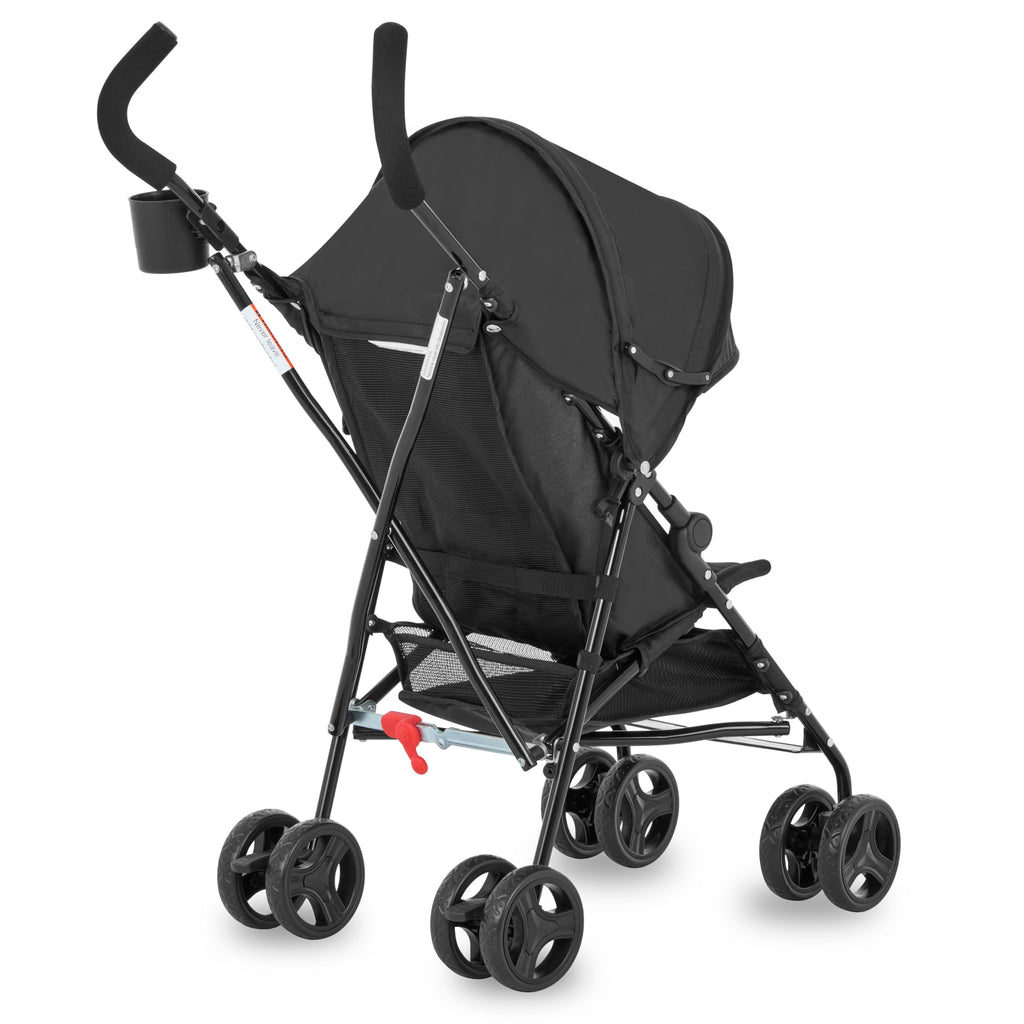 Lightweight Compact Umbrella Stroller with Cup Holder - Black M9776