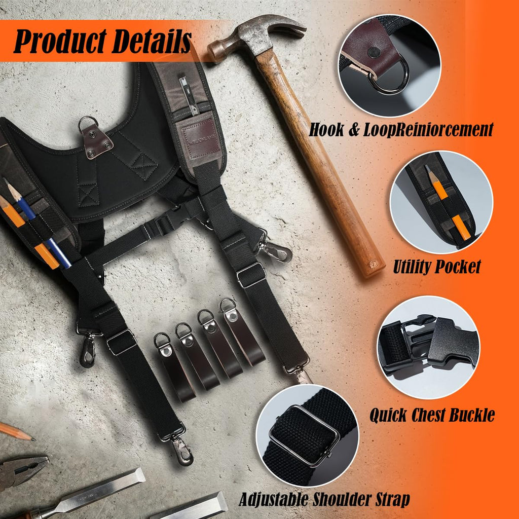 Canvas Tool Belt Suspenders Z953