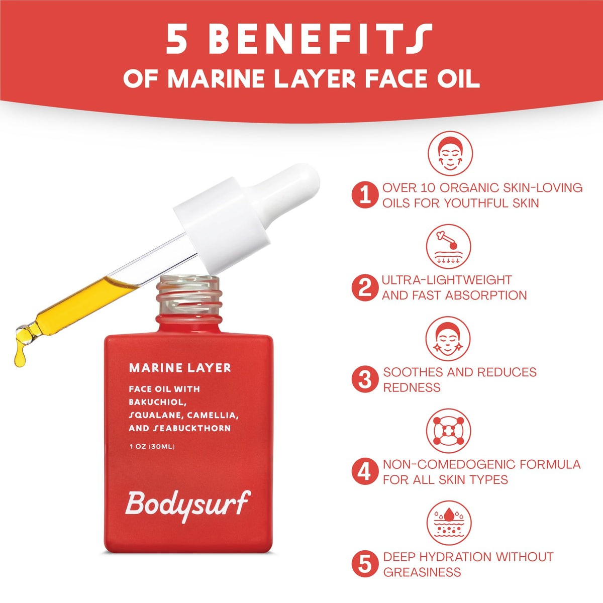Bakuchiol Face Oil with Sea Buckthorn 3.4 fl oz Z2005