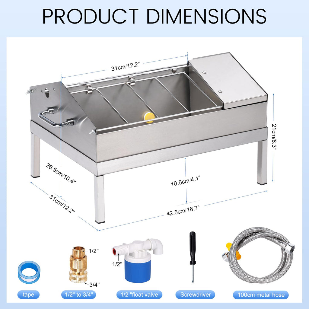 Automatic Chicken Waterer and Feeder Set Y823