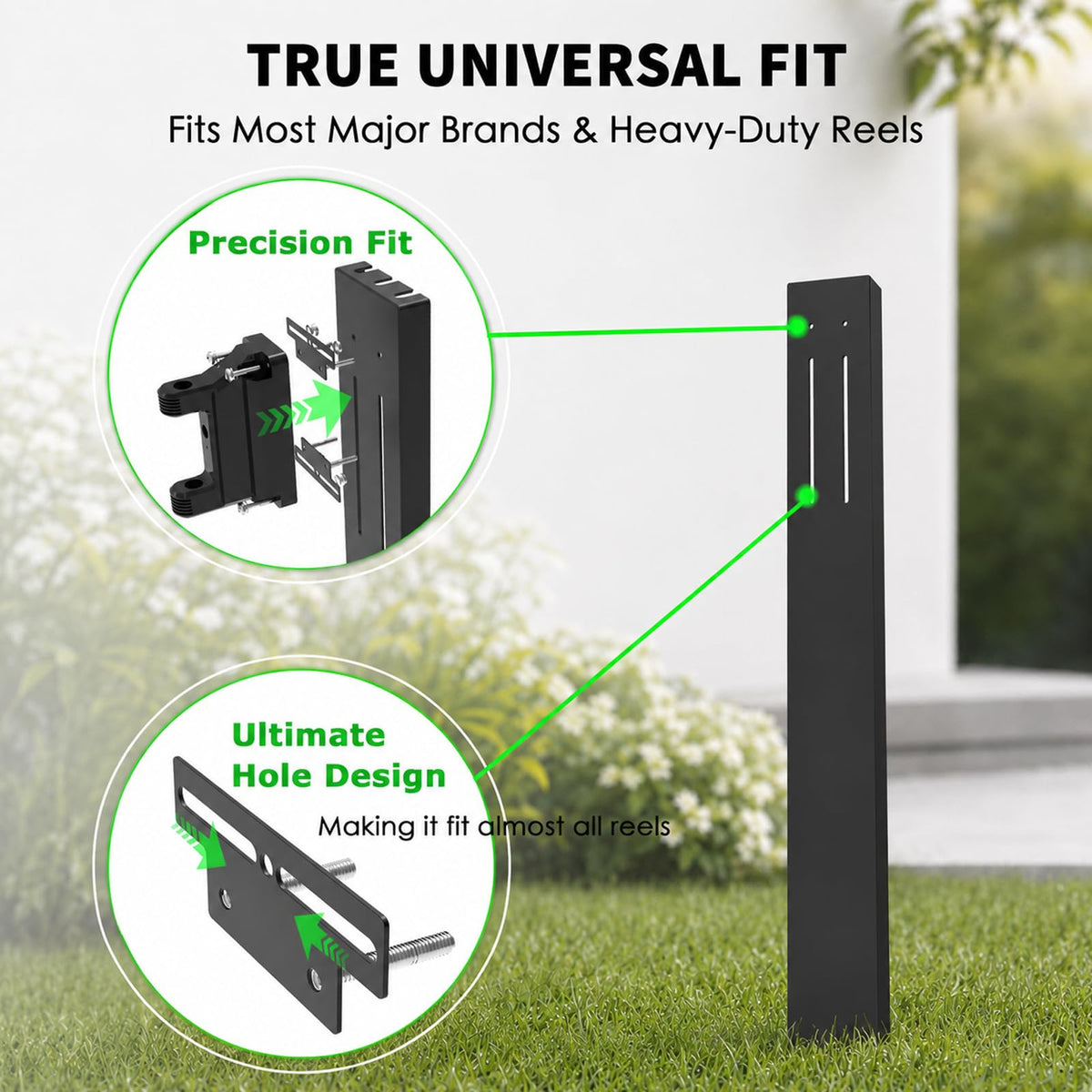 Retractable Garden Hose Reel Mounting Post S12708