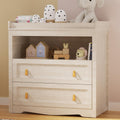 Beige Baby Dresser with Changing Table Top L5083