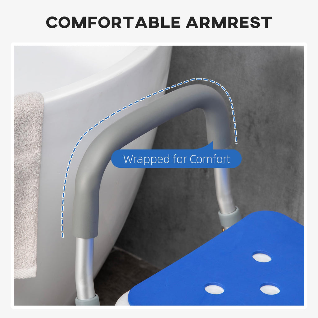 Padded Shower Chair with Arms and Back M313