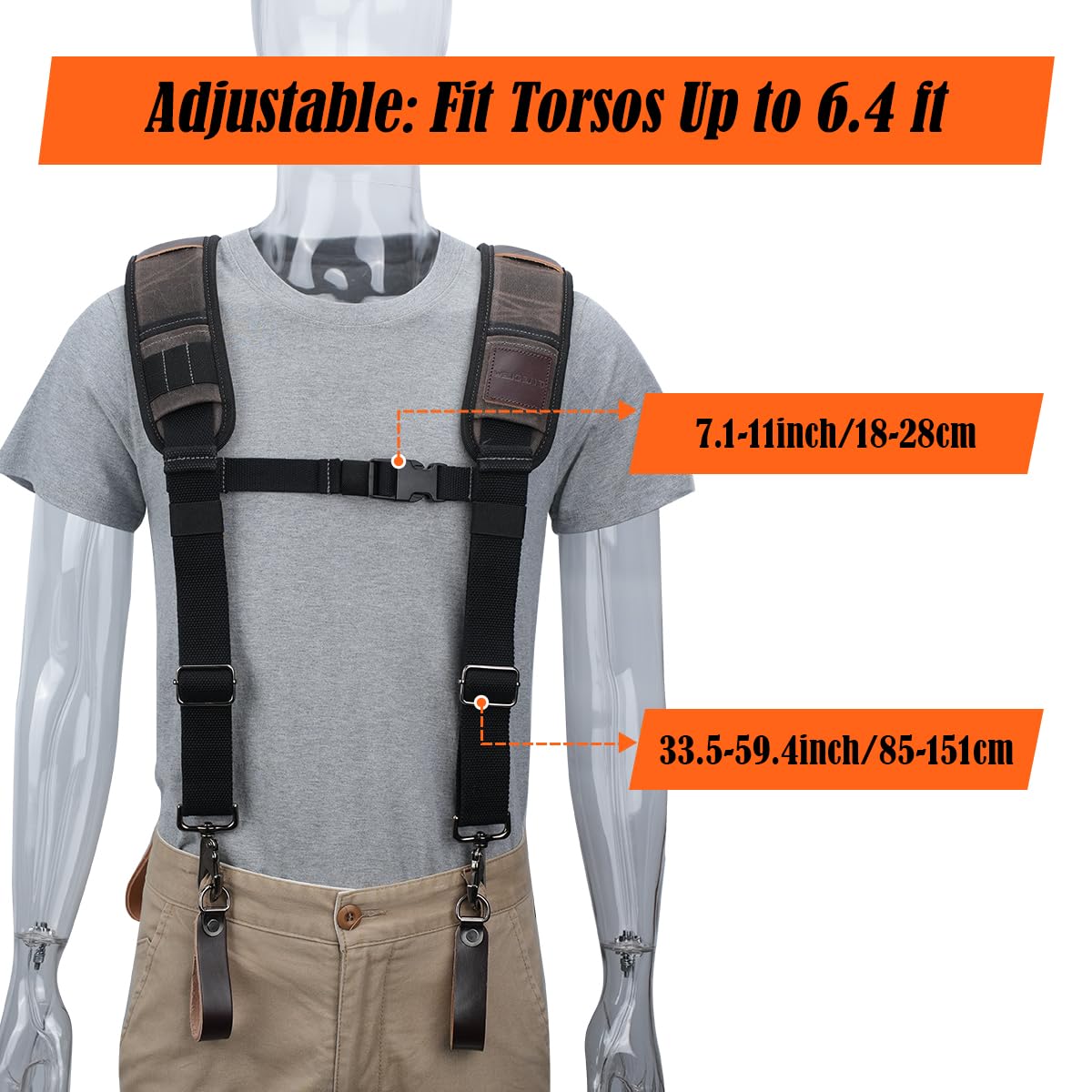 Canvas Tool Belt Suspenders Z953