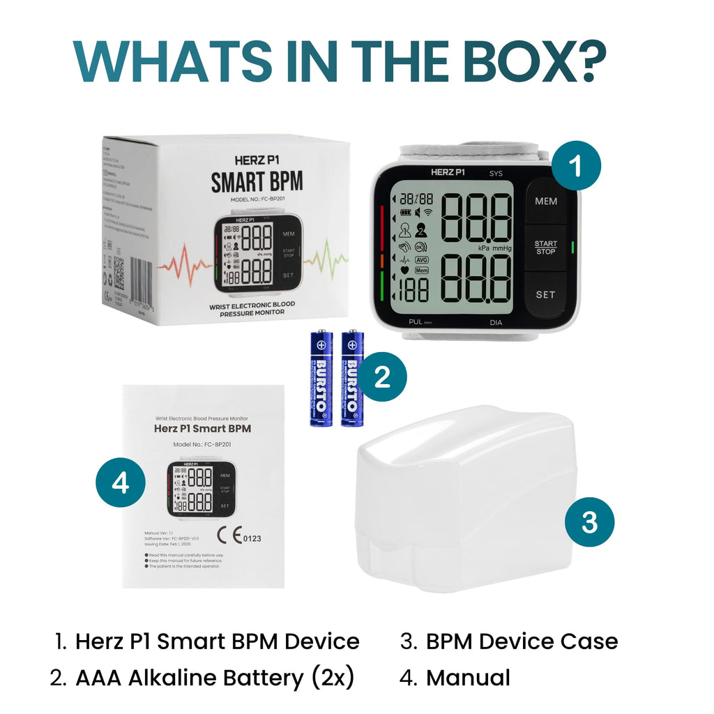 Wrist Blood Pressure Monitor with Large LCD Display and Adjustable Cuff Z55835