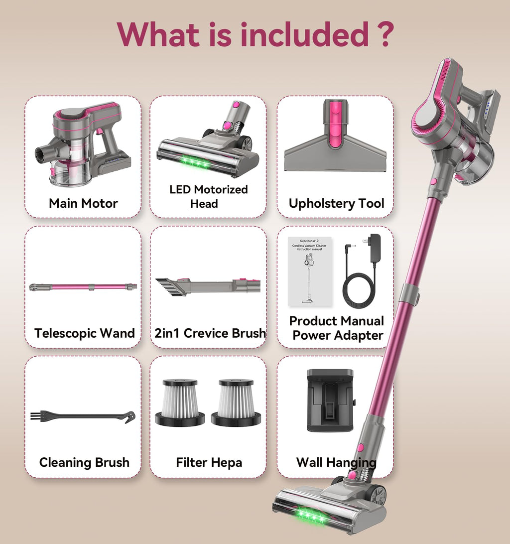 600W/50Kpa Cordless Stick Vacuum Cleaner L54985
