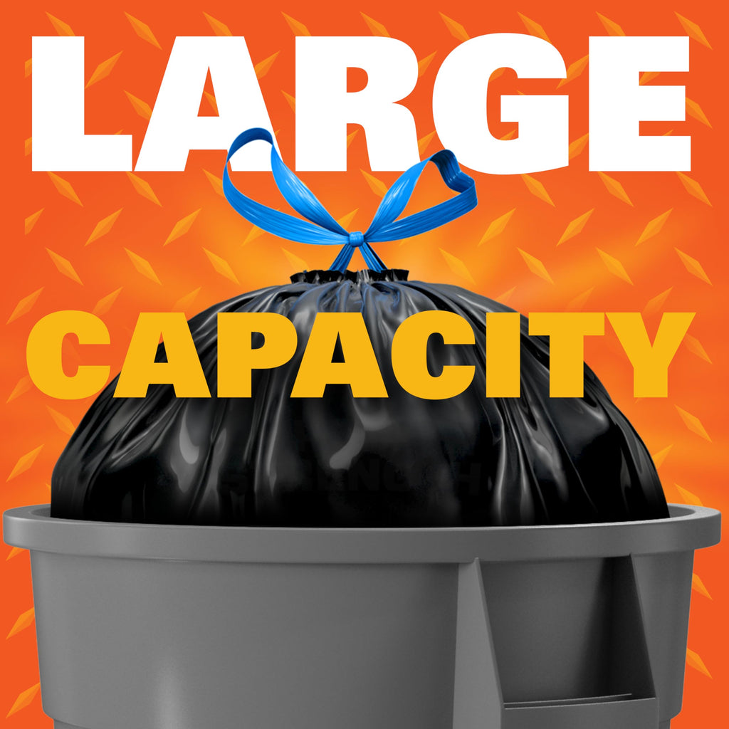 39 Gallon Black Heavy Duty Trash Bags X482921
