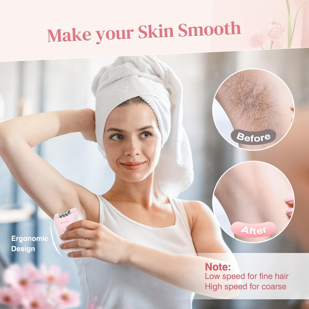 2-Speed Rechargeable Epilator with LED Light T550