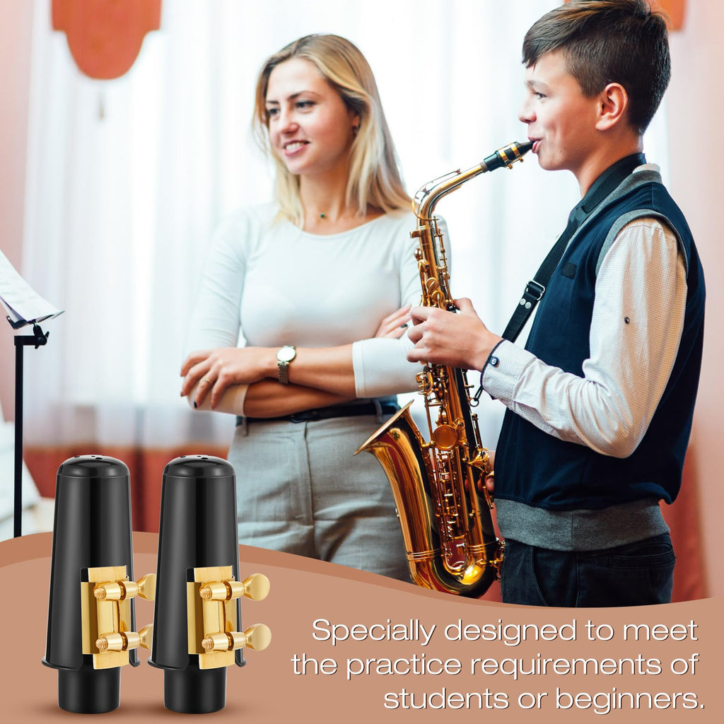2 Set Alto Saxophone Mouthpiece Kit with 2.5 Reeds E5364
