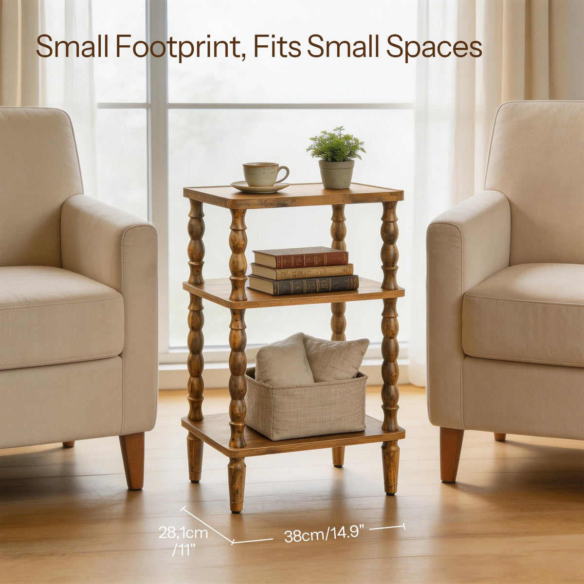 Small 3-Tier End Table E6887