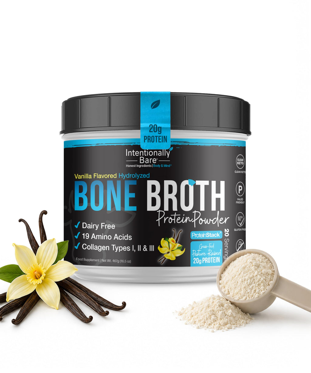 Grass-fed Vanilla Bone Broth Protein Powder 16.5oz E505052
