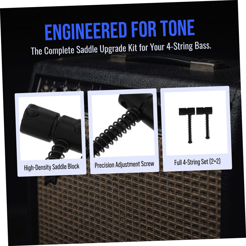 Metal String Saddles for 4-string Bass Guitar L7022