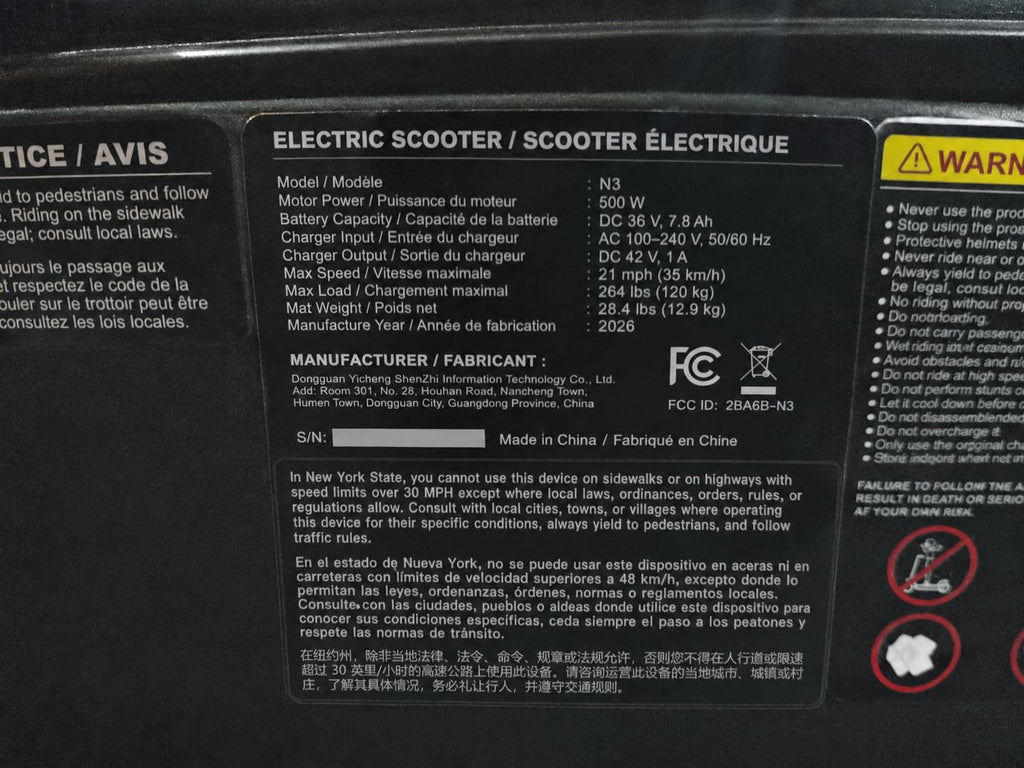 1000W Electric Scooter 28 Miles 25 MPH H569311