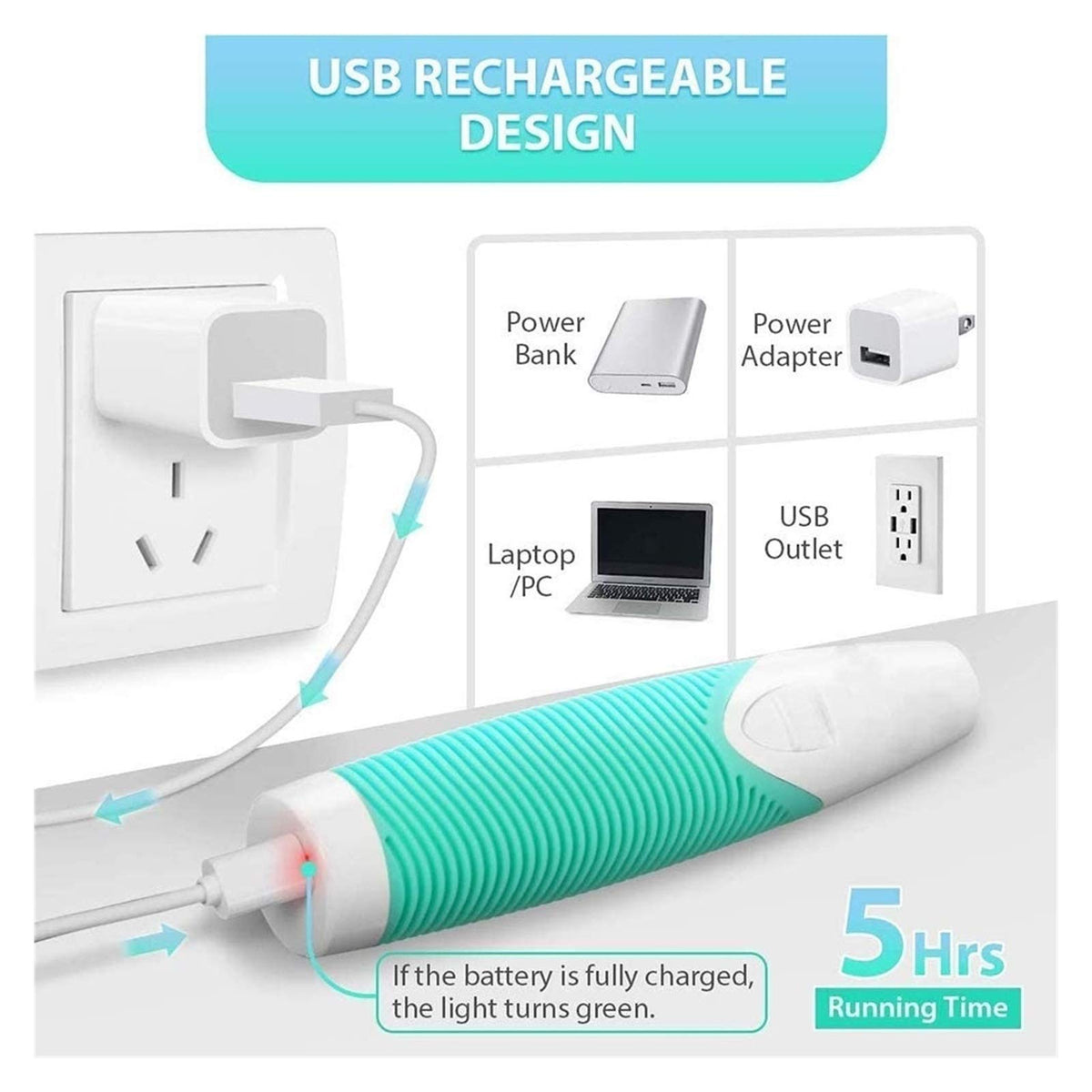 Electric Rechargeable Pet Nail Grinder L91054
