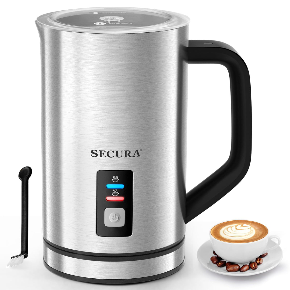 8.4oz Stainless Steel Milk Frother P179