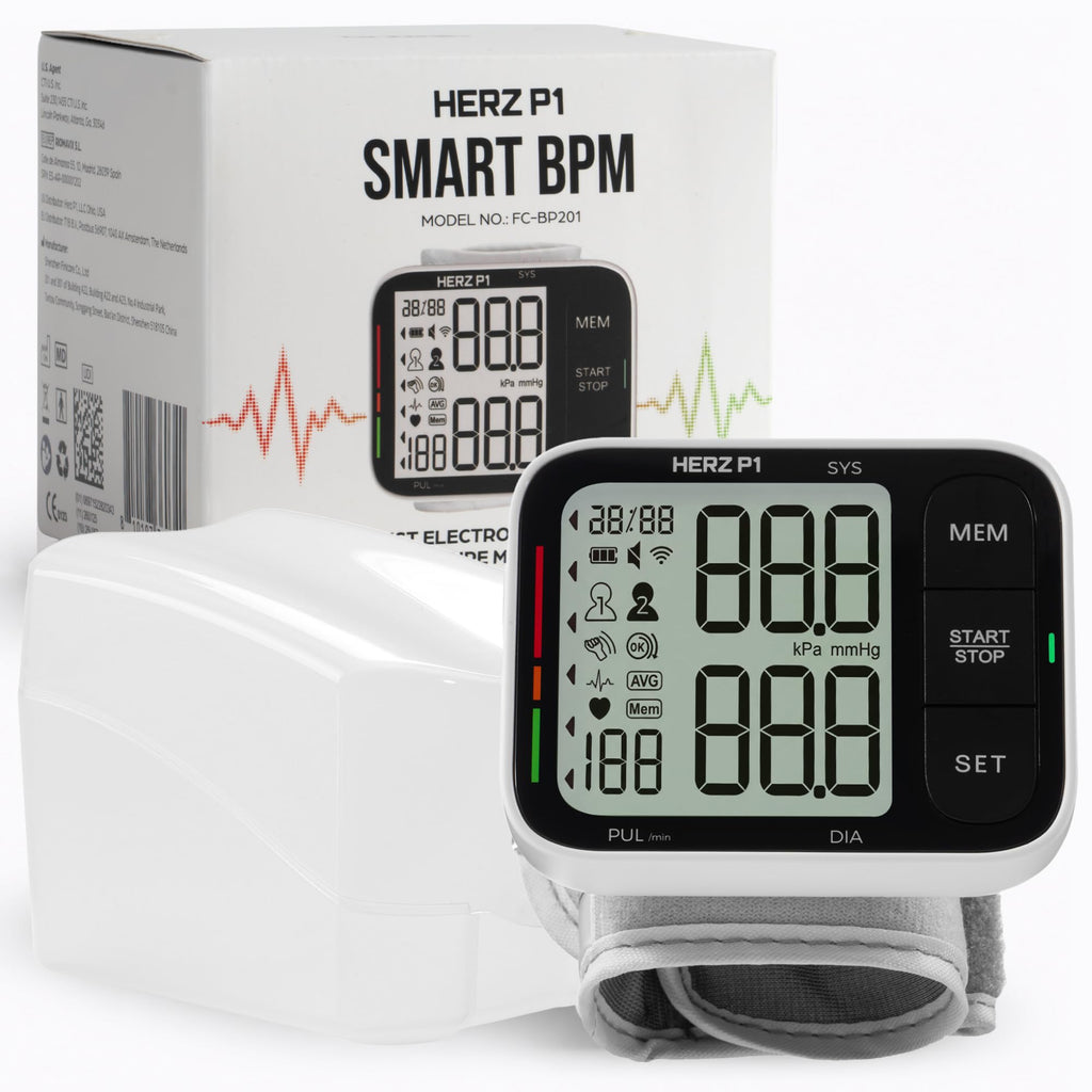 Wrist Blood Pressure Monitor with Large LCD Display and Adjustable Cuff Z55835