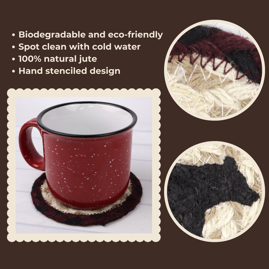 Braided Jute Woven Coaster Set of 2 Z30267