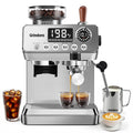 Espresso Machine with Grinder, 20 Bar, Milk Frother A559