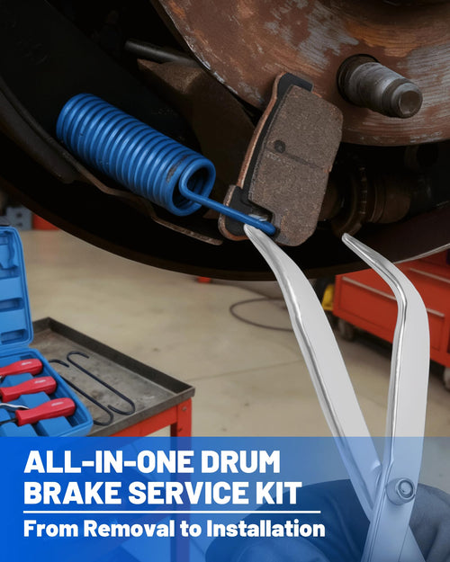 10-Piece Drum Brake Tool Kit with Case & Gloves G272929