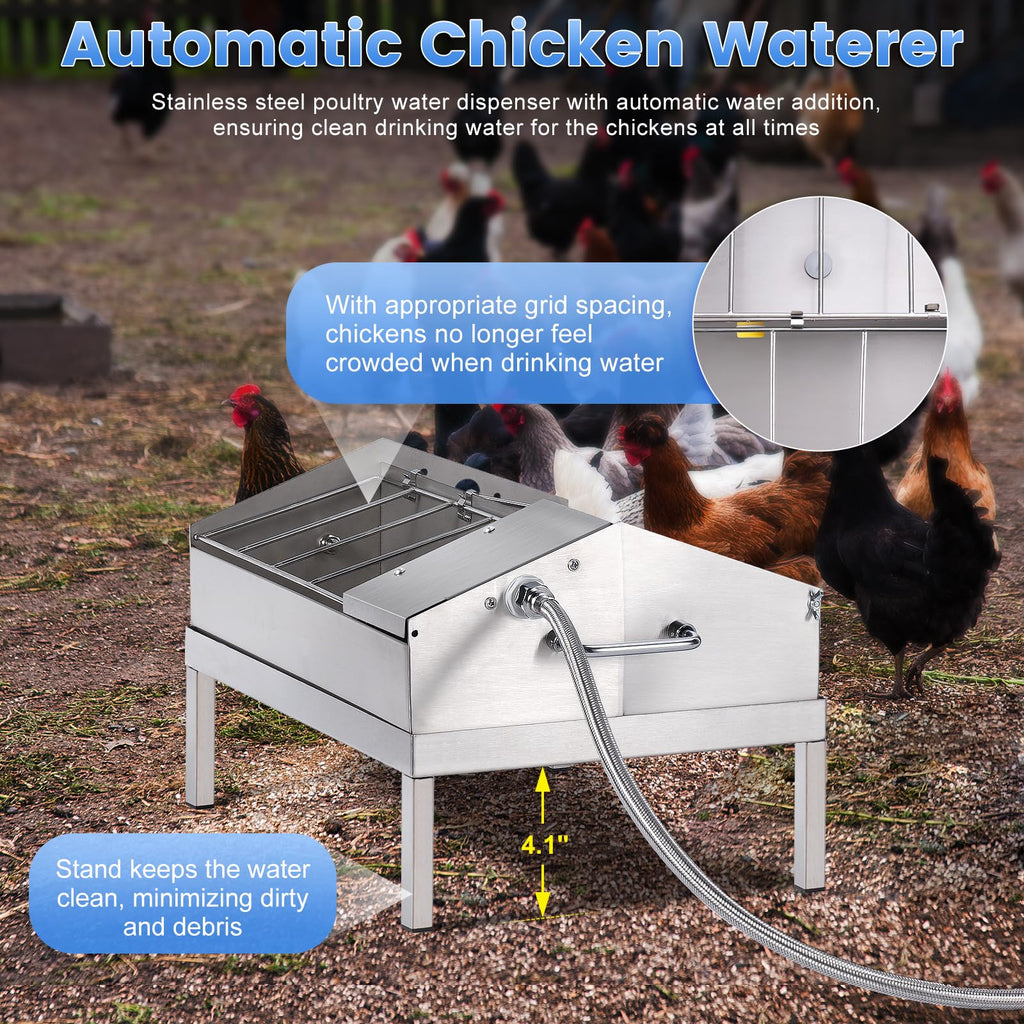 Automatic Chicken Waterer and Feeder Set Y823