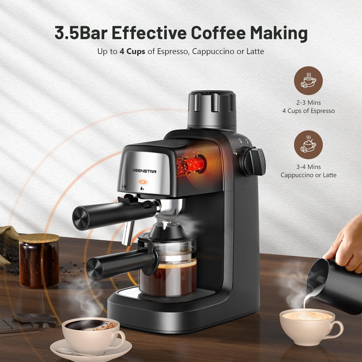 800W Compact Espresso Machine C768113