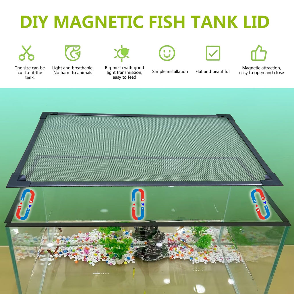 Fish Tank Cover Net Aquarium Lid Mesh Top 39"X19" R659448