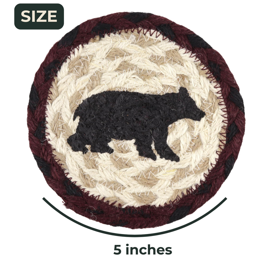 Braided Jute Woven Coaster Set of 2 Z30267