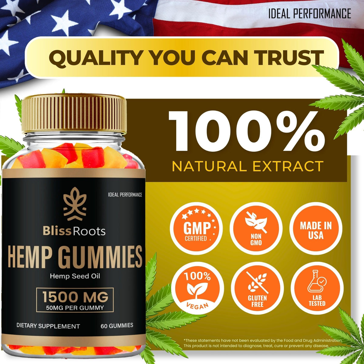 Hemp Gummies with Hemp Seeds Organic Extract 2 Pack O76008