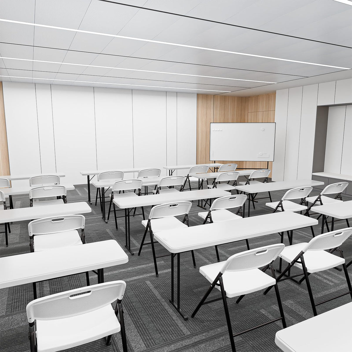 White Plastic Folding Chairs C2922