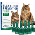 Flea and Tick Drops for Cats 6 Pack C456