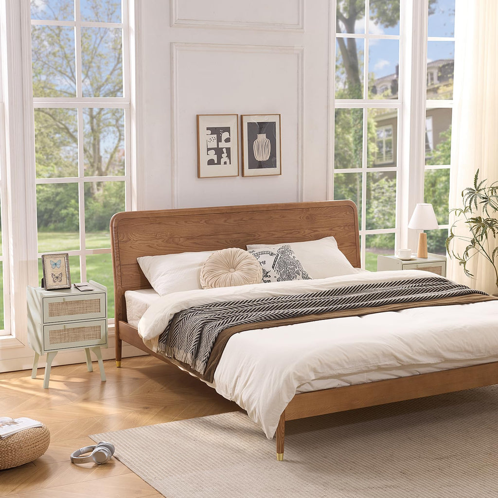 Rattan Night Stand with 2 Drawers F429