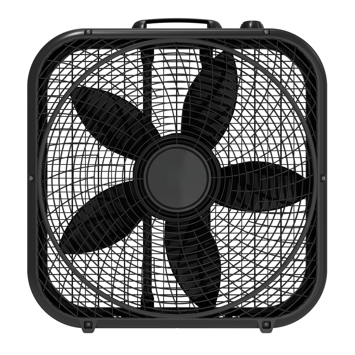 Black 3-Speed Box Fan K551