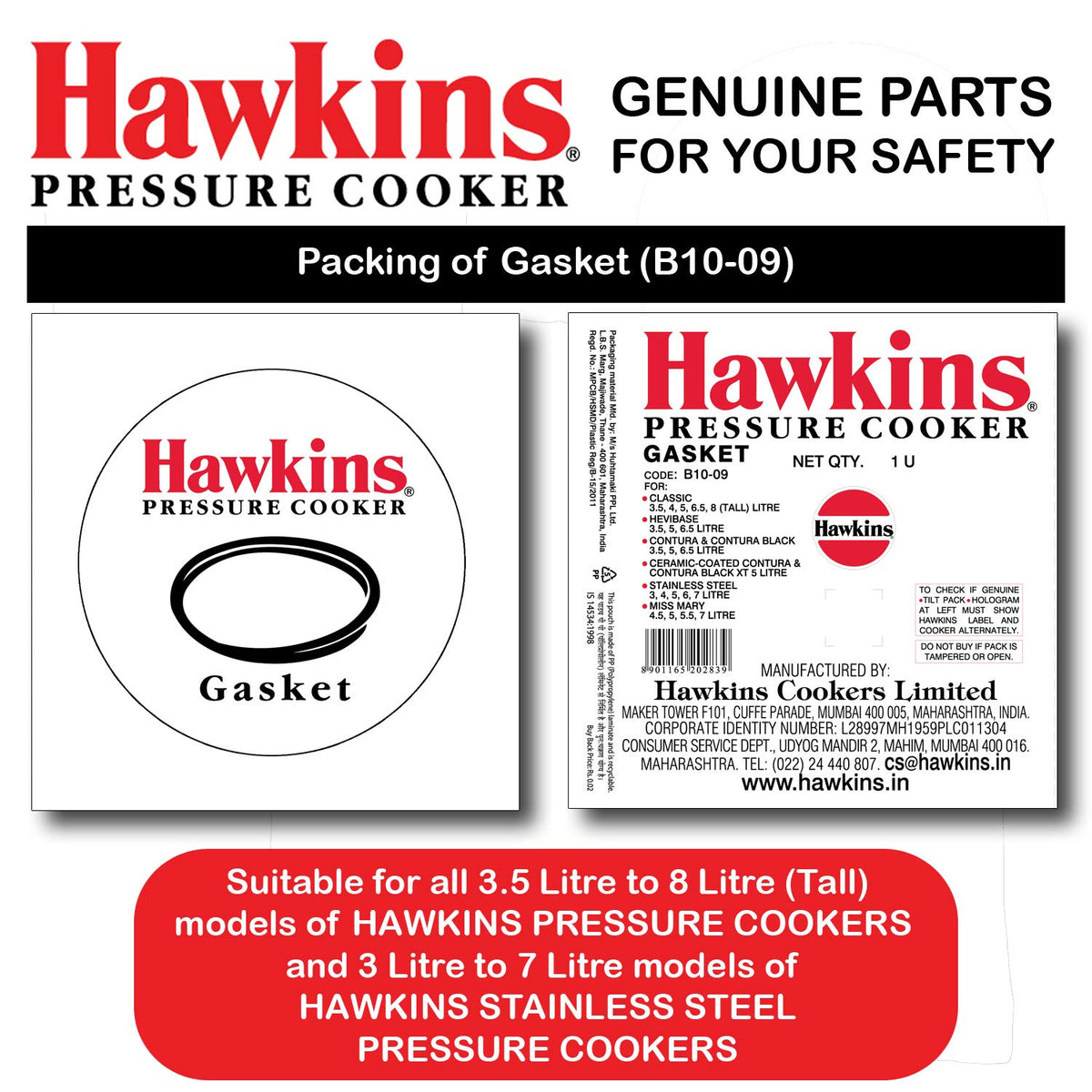 Pressure Cooker Gasket E8032