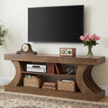 63" Brown TV Stand with Storage Shelf K615453