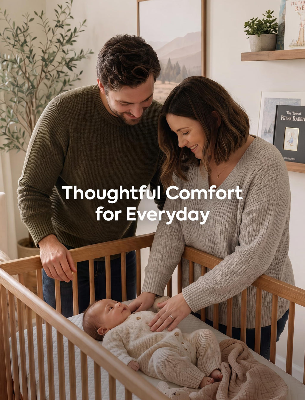 Dual-Sided Memory Foam Waterproof Crib Mattress Y9115