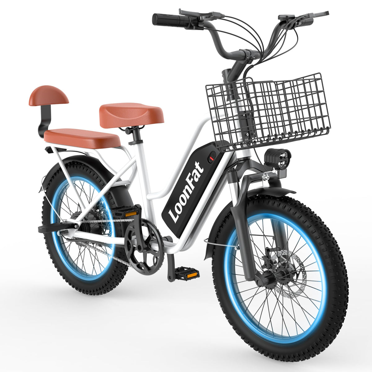 1000W 48V 13Ah Electric Bicycle with Rear Seat and Front Basket J953
