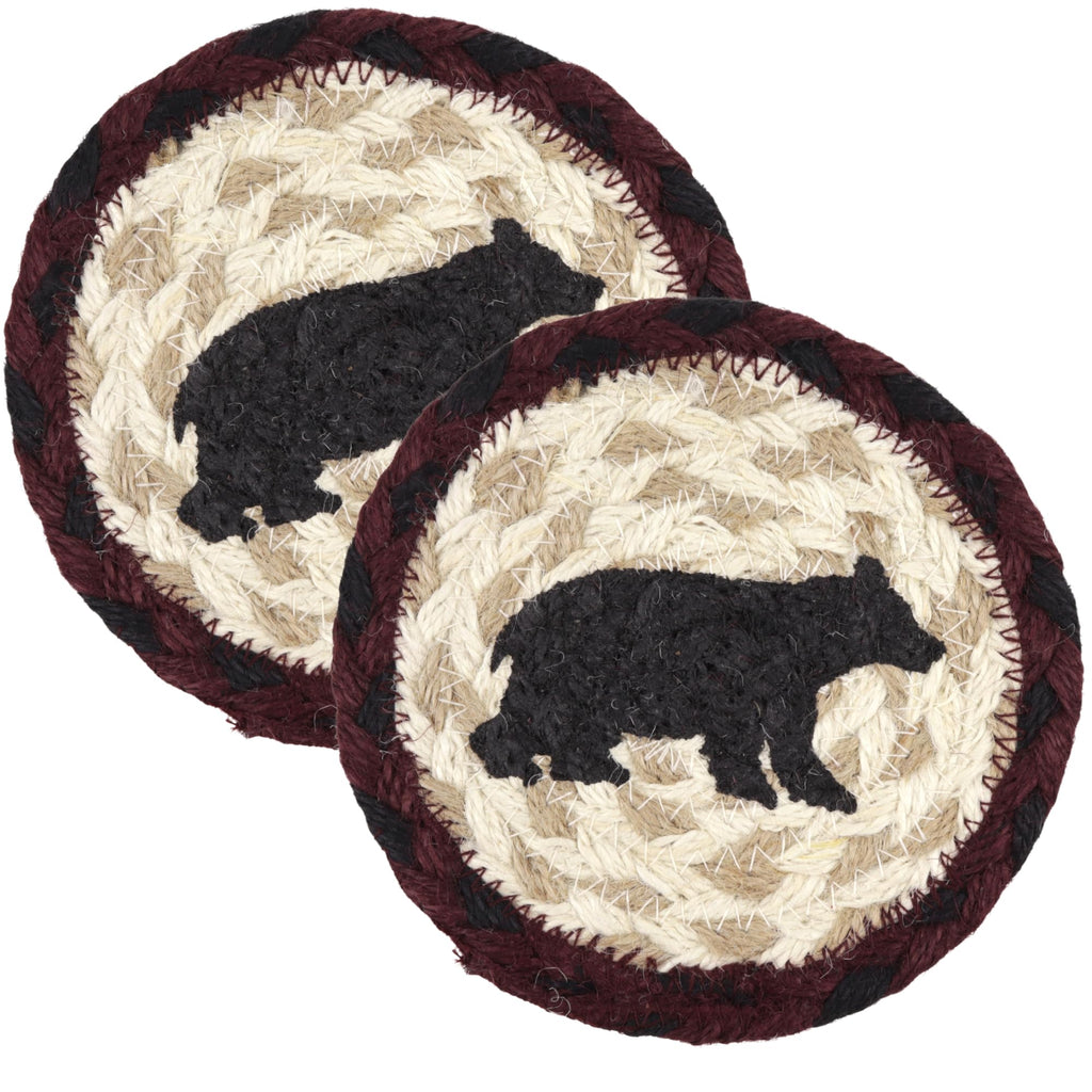 Braided Jute Woven Coaster Set of 2 Z30267