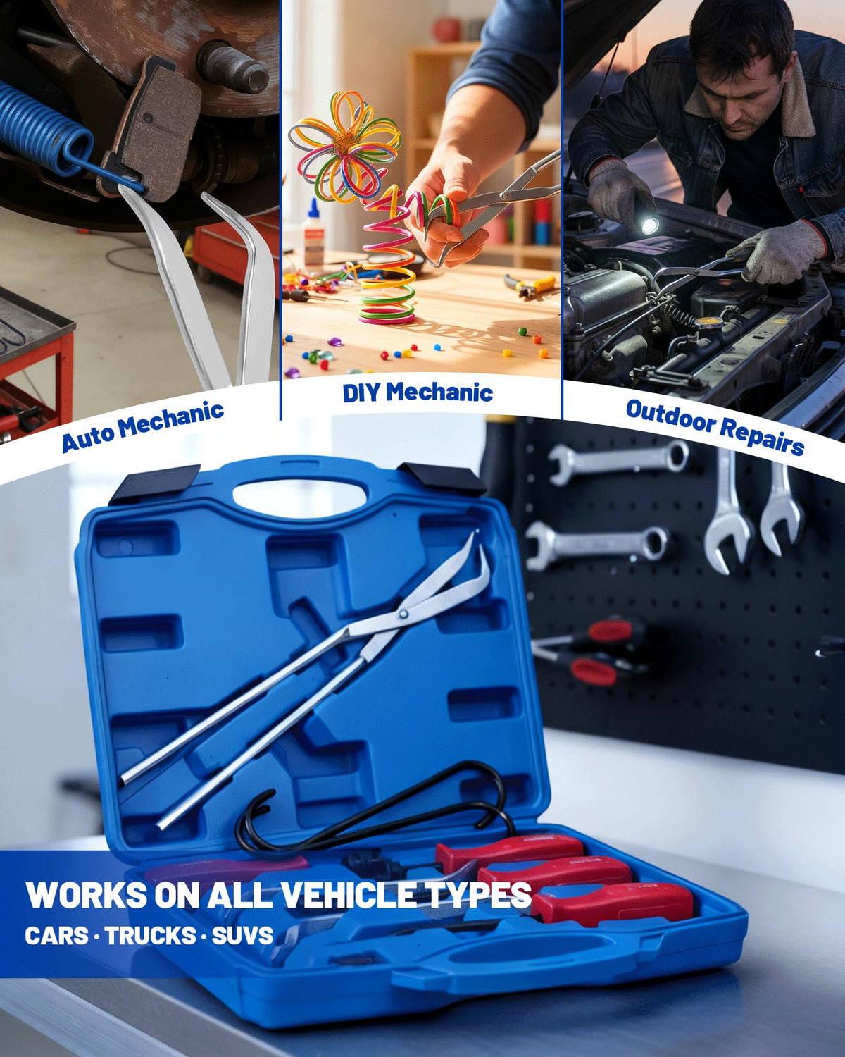 10-Piece Drum Brake Tool Kit with Case & Gloves G272929
