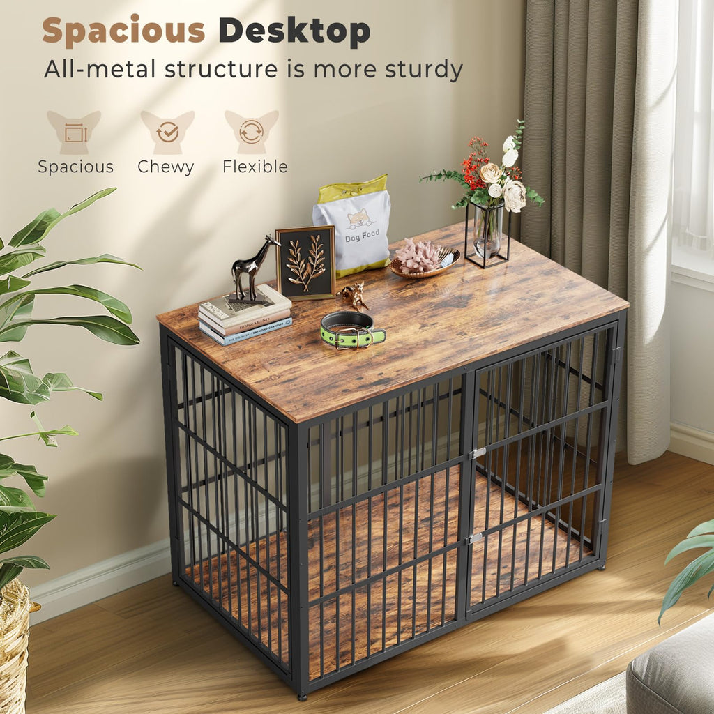 48'' XXL Dog Crate Furniture with 3 Doors V40507
