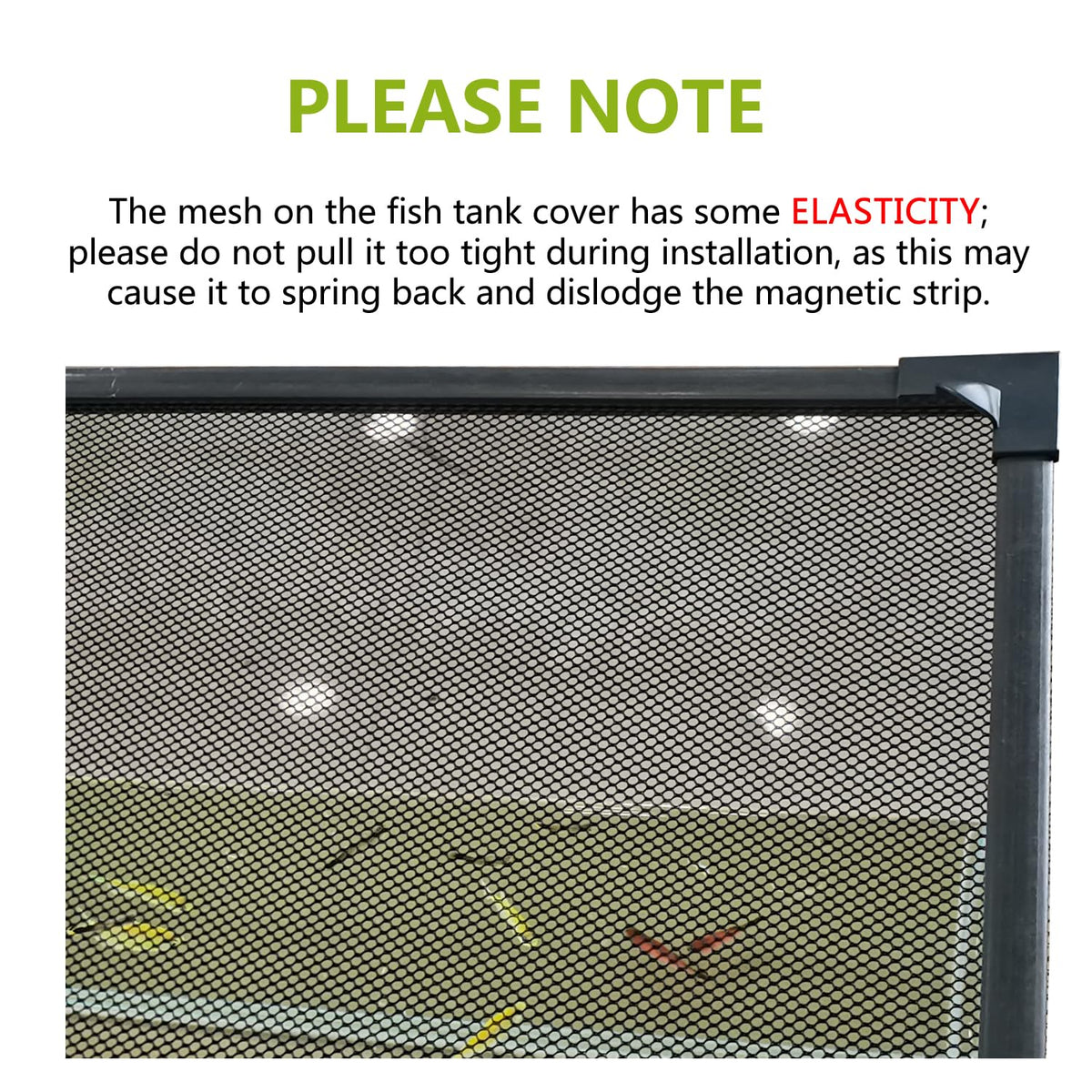 Fish Tank Cover Net Aquarium Lid Mesh Top 39"X19" R659448