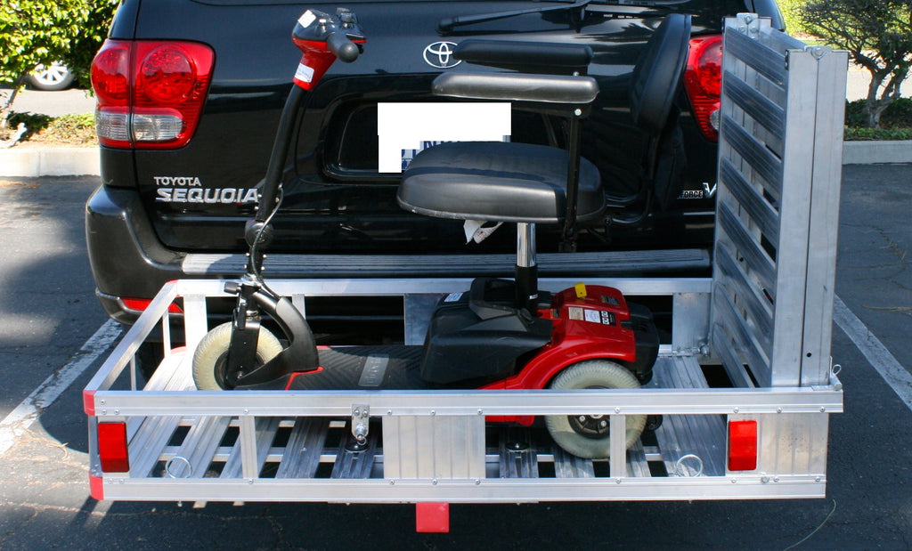 Aluminum Hitch Mount Wheelchair Carrier with Folding Ramp G5480
