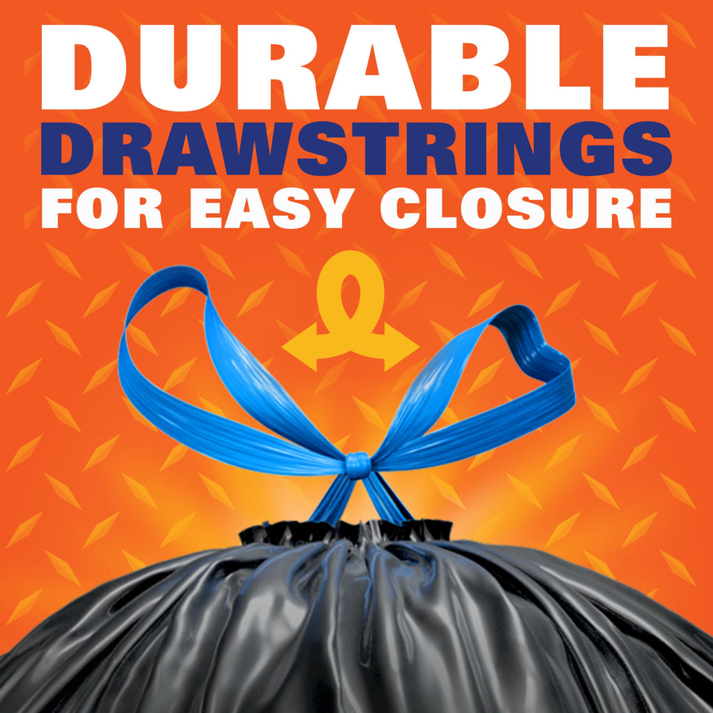 39 Gallon Black Heavy Duty Trash Bags X482921