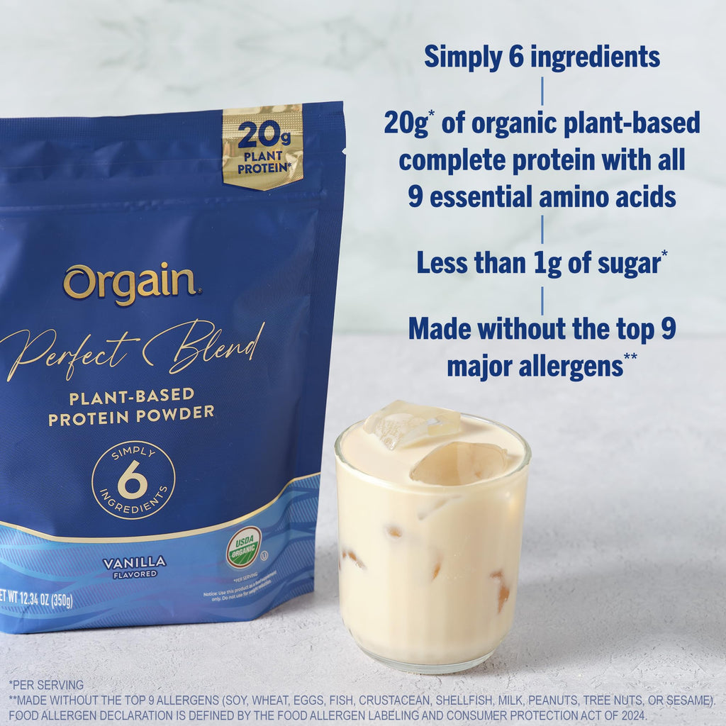 Organic Vegan Protein Powder, 20g Plant Protein, Vanilla Y9572