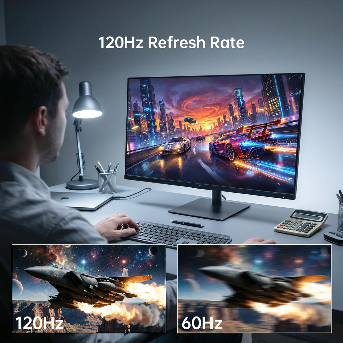 32 Inch 2K 120Hz 1440P IPS Computer Monitor Z805