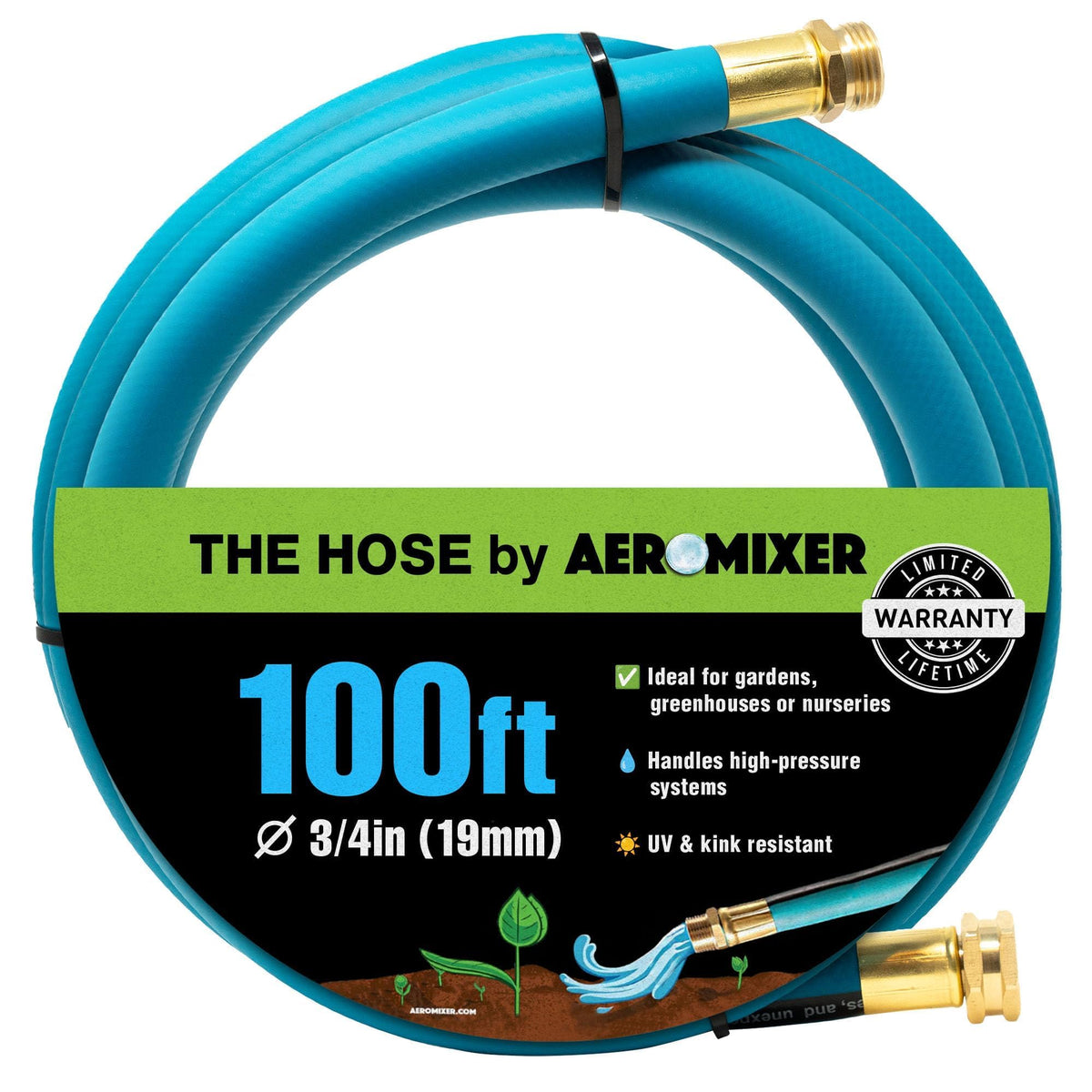 3/4 Inch 100 Ft Heavy Duty Garden Hose Y8883