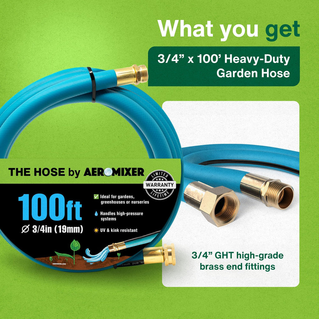 3/4 Inch 100 Ft Heavy Duty Garden Hose Y8883