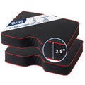 3.5" Extra Thick Resilient Foam Stadium Seat Cushion 2Pcs Red J15704