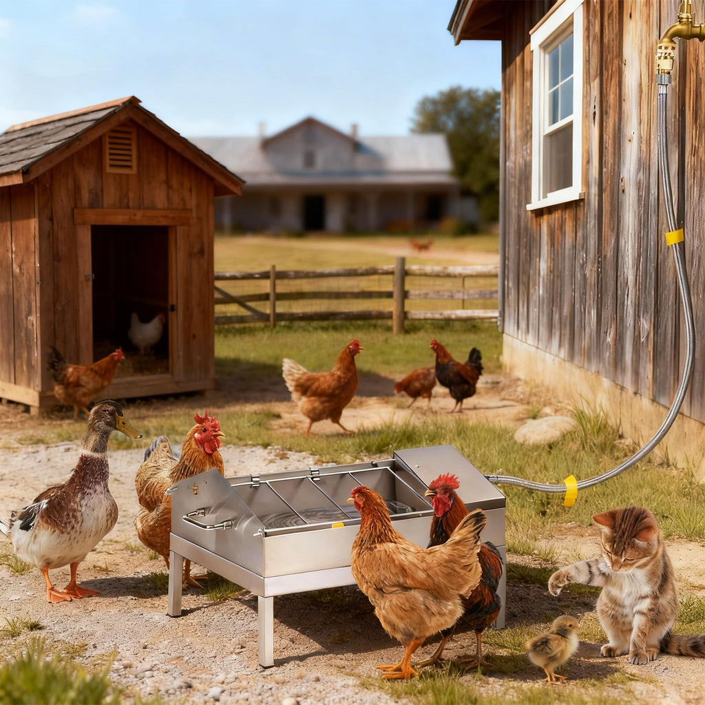 Automatic Chicken Waterer and Feeder Set Y823