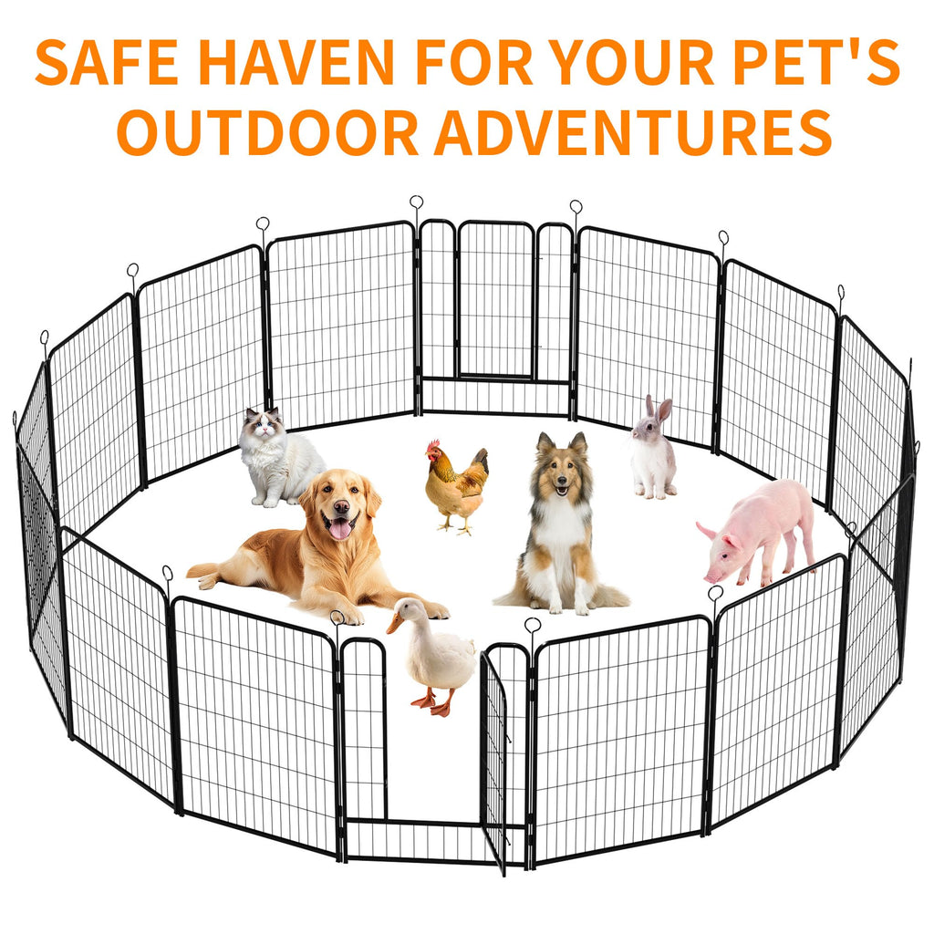 16-Panel Heavy-Duty Metal Dog Playpen Z199