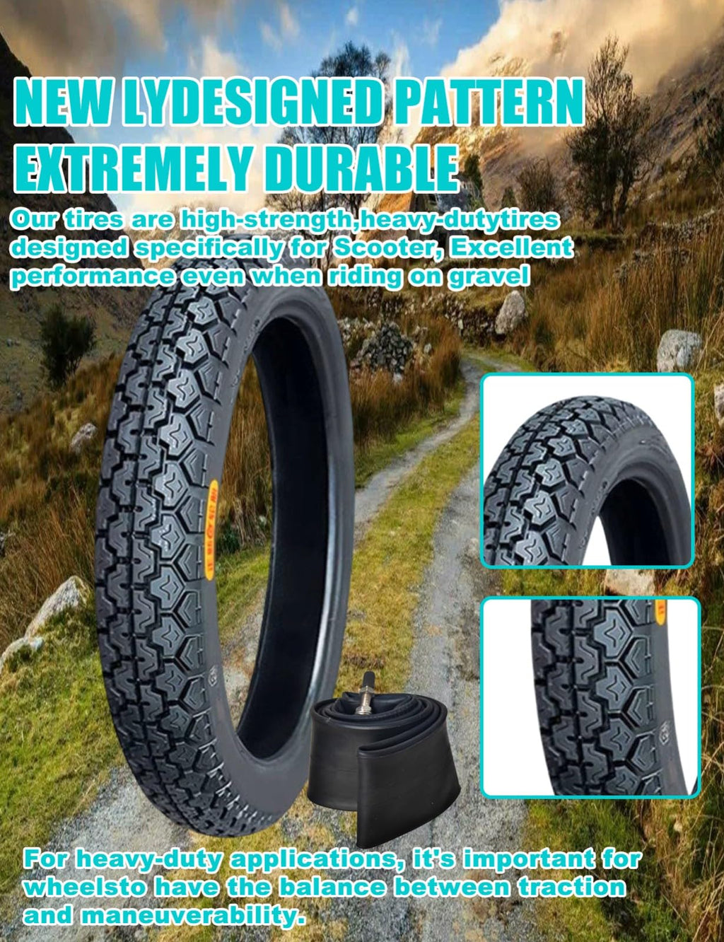 17 Dirt Bike Tire and Tube Set U1857
